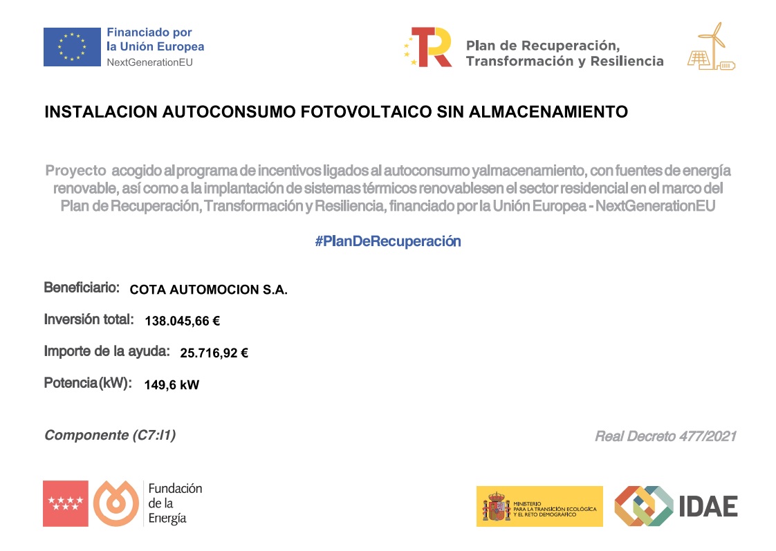 Instalación Autoconsumo Fotovoltaico Sin Almacenamiento
